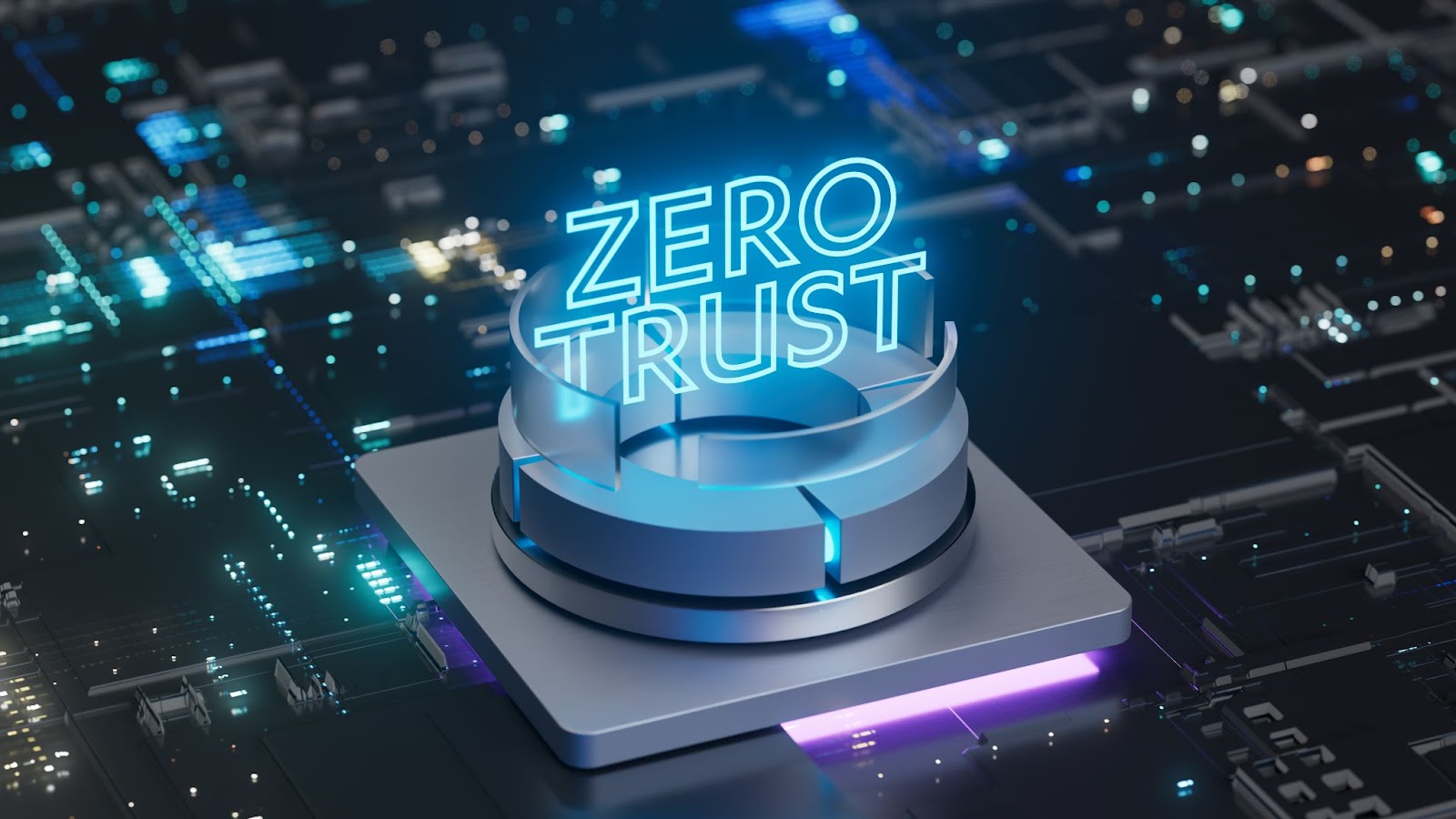 Zero Trust Network Access concept, cloud computing internet applications